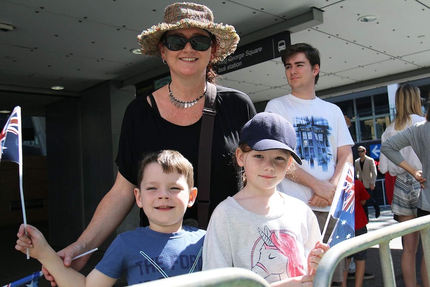 Anna Loughton with kids Harry and Milly