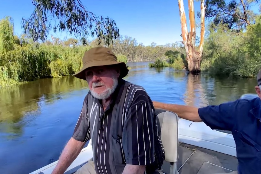 Two Men on a boat