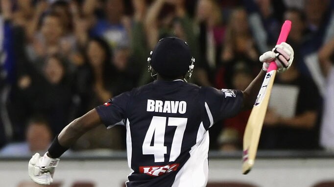Ruled out: Dwayne Bravo will return home after breaking a finger while playing for Victoria.