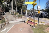 Cycleway along a city river