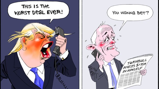 Bill Leak's cartoon on Donald Trump and Malcolm Turnbull