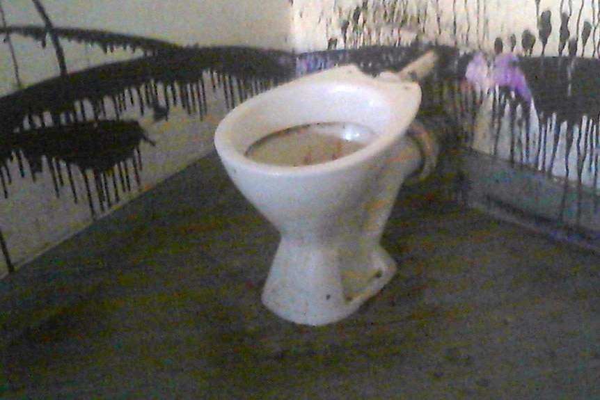 Toilet at a local school on Nauru