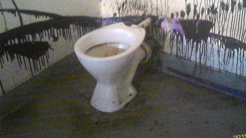 Toilet at a local school on Nauru