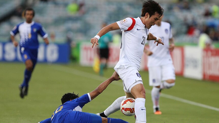 South Korea and Kuwait at the Asian Cup