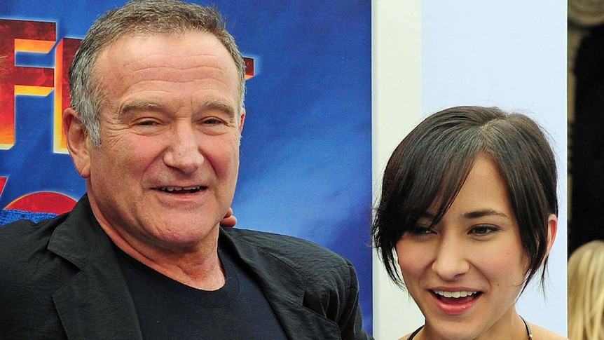 Actor Robin Williams and daughter Zelda
