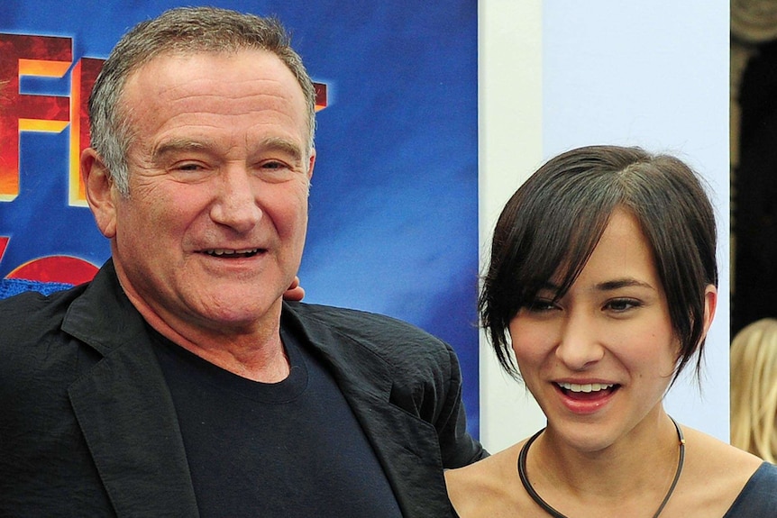 Actor Robin Williams and daughter Zelda