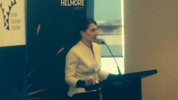 NSW Treasurer, Gladys Berejiklian addresses Newcastle business leaders..JPG
