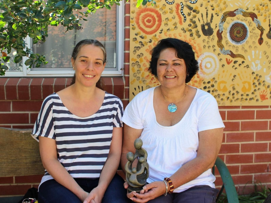 Angie Piubello and Robyn Martin at Beryl Women's refuge in Canberra