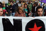 Teachers protest Spain's budget cuts