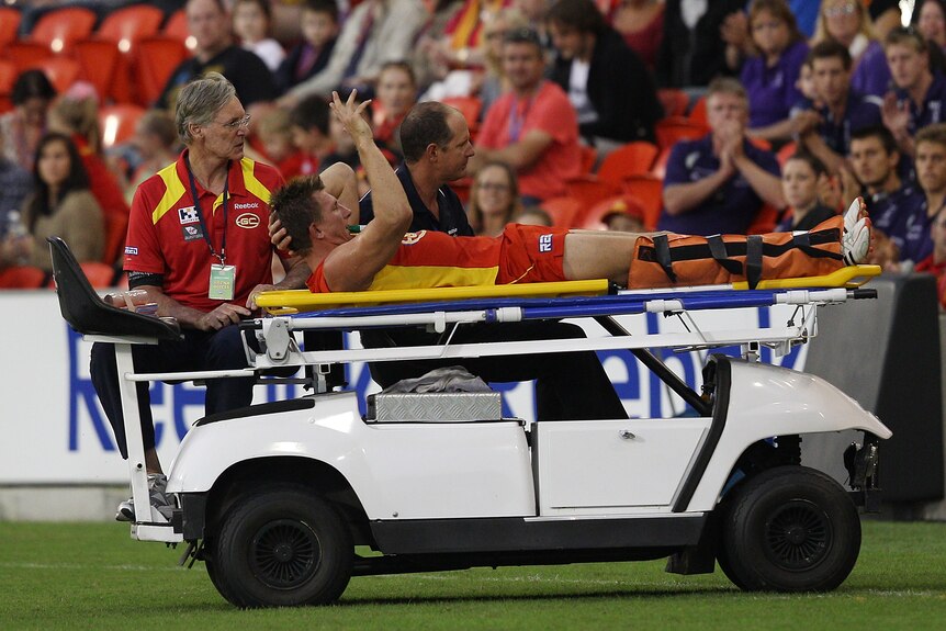 The Suns' lose key defender Nathan Bock, who has suffered a suspected broken leg.
