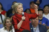 Hillary Clinton addresses supporters in Arizona.