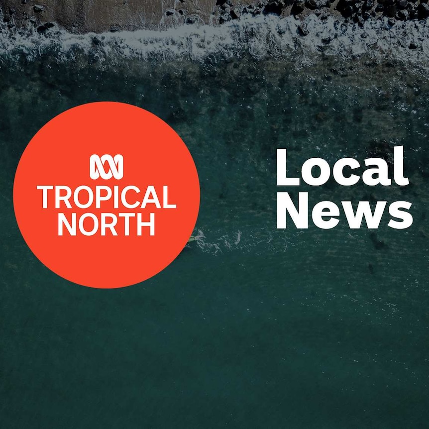Breaking waves from overhead; ABC Tropical North logo and Local News superimposed over the top.
