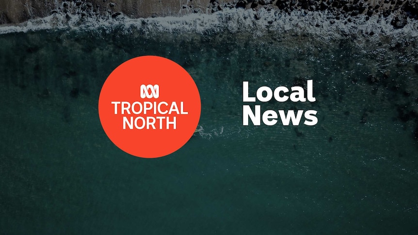 Breaking waves from overhead; ABC Tropical North logo and Local News superimposed over the top.