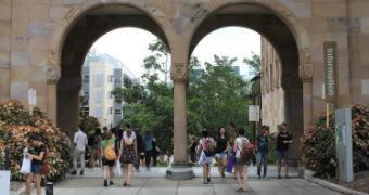 Entrance to the Great Court at University of Queensland