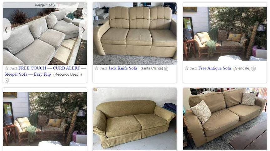Free Sofa Snagged On Craigslist