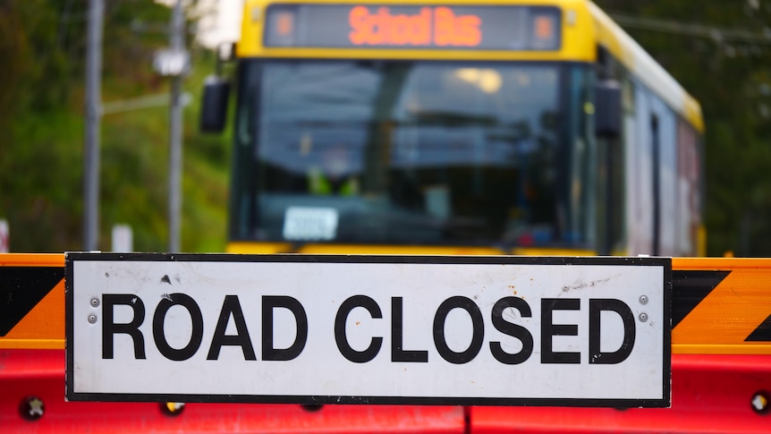 Road closed after Queensland and NSW border shuts amid Sydney COVID-19 outbreak on July 23, 2021