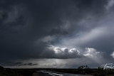 Storm clouds roll over port lincoln
