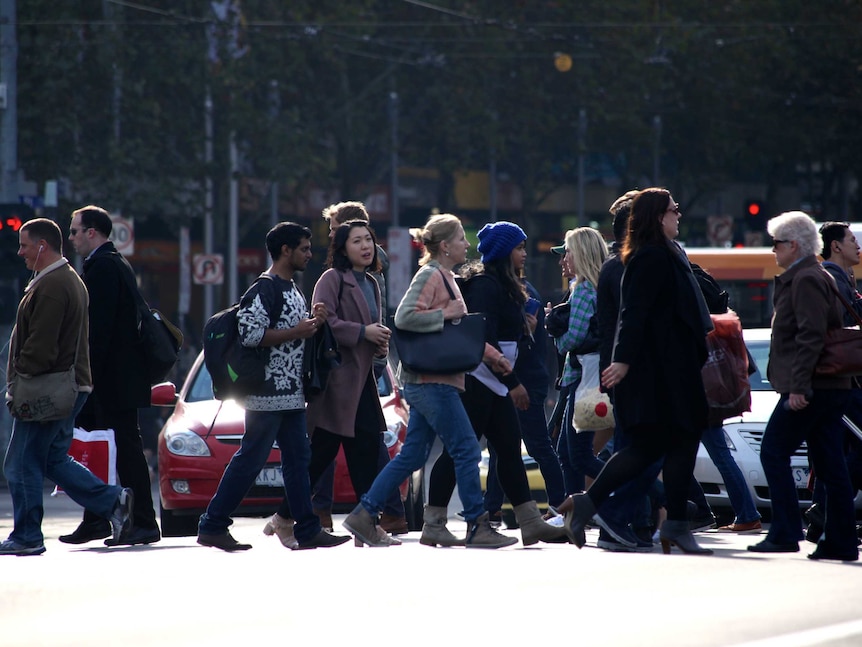 Pedestrians in Melbourne