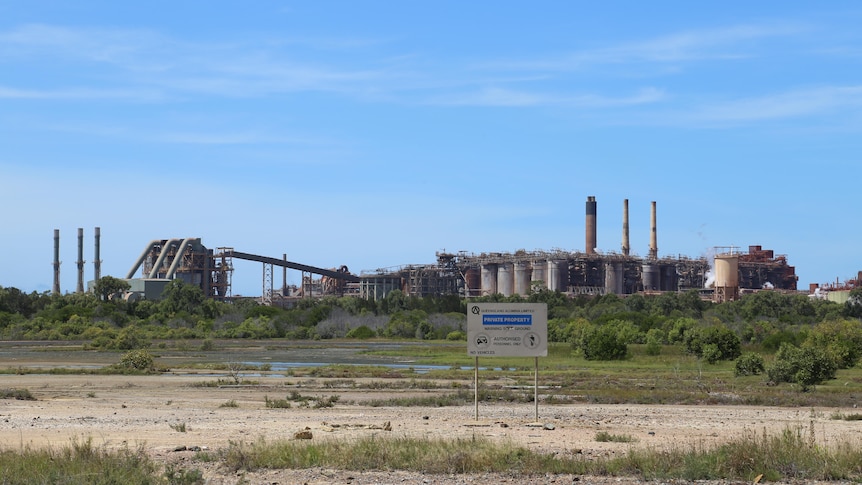 An alumina refinery