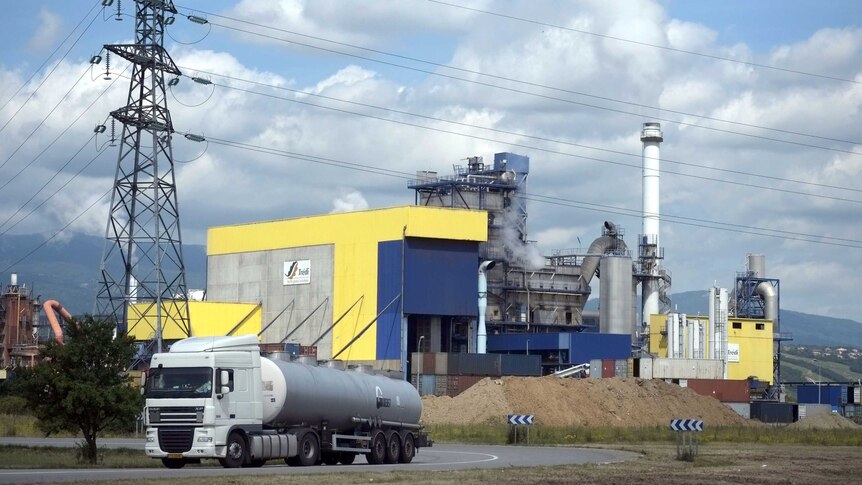 The Tredi incineration plant in Salaise-sur-Sanne, France