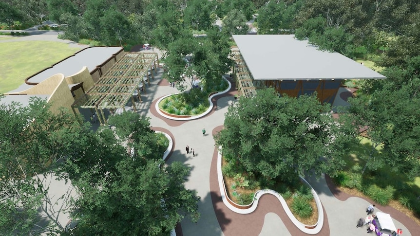 A concept image of the proposed Birkdale Community Precinct in Redlands.