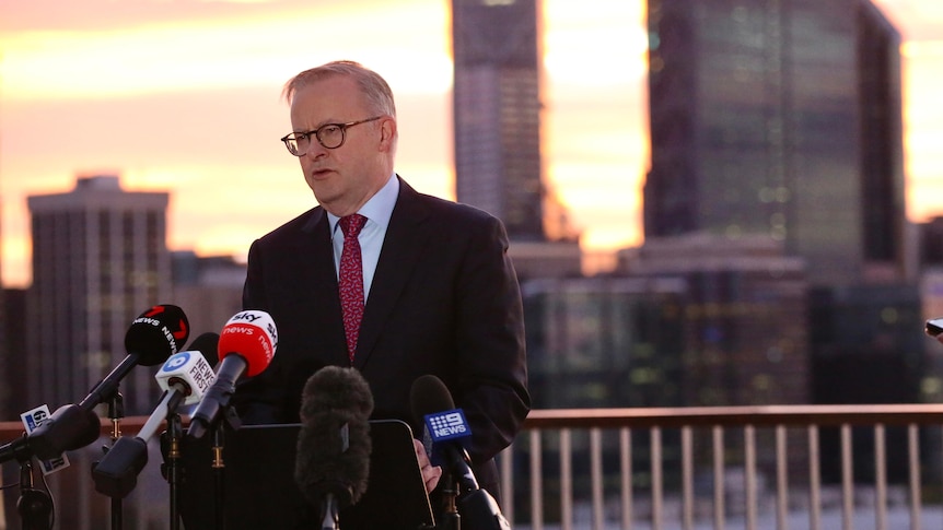 Prime Minister Anthony Albanese in Perth