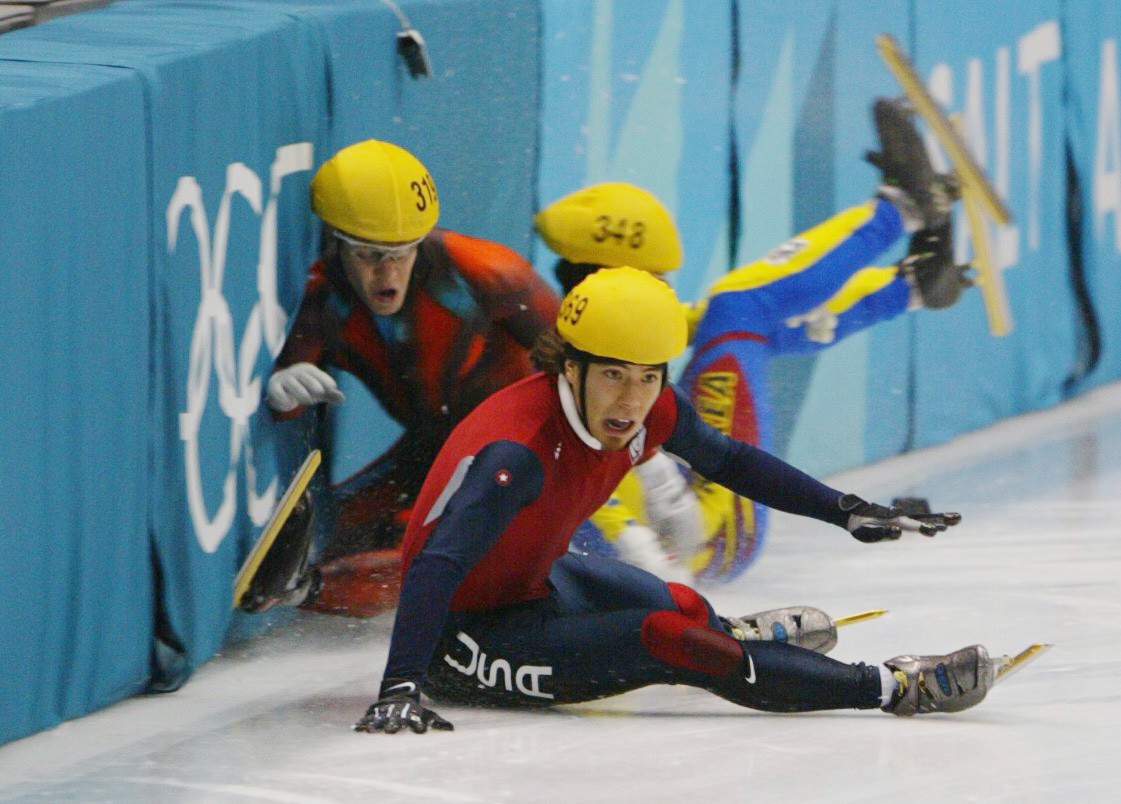 Apolo Anton Ohno parece atordoado