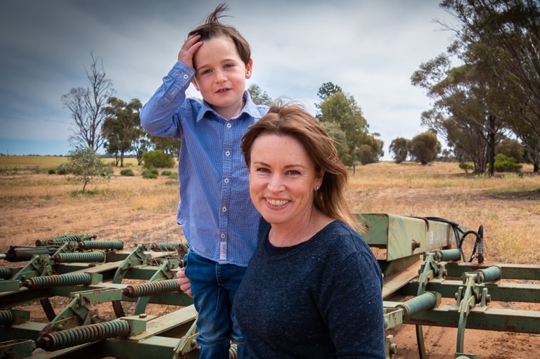 Kate Pole and her son Charlie