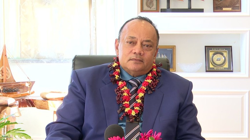 Tongan PM Prime Minsiter Siaosi Sovaleni.