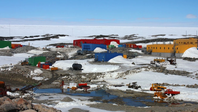 Australia's Casey station, Antarctica, in summer months.