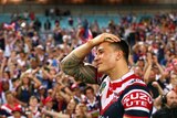 The Roosters' Sonny Bill Williams celebrates after the 2013 NRL grand final win over Manly.