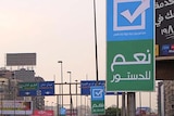 Cairo referendum sign