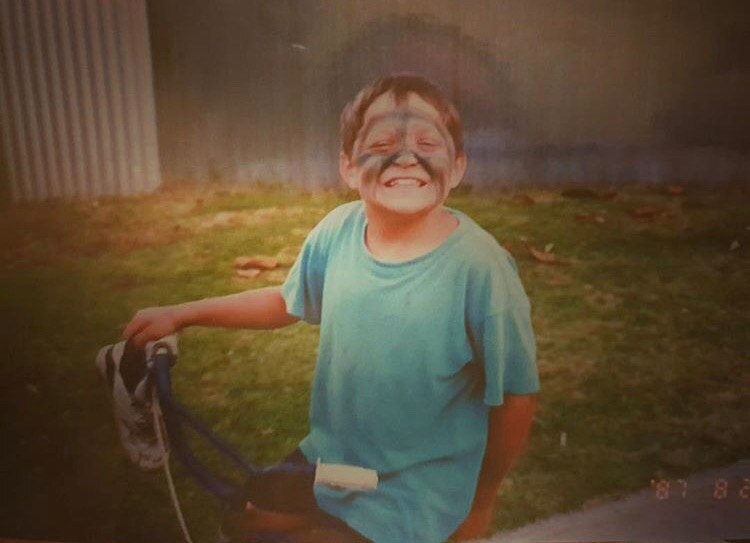 Wayne Fella Morrison as a boy.