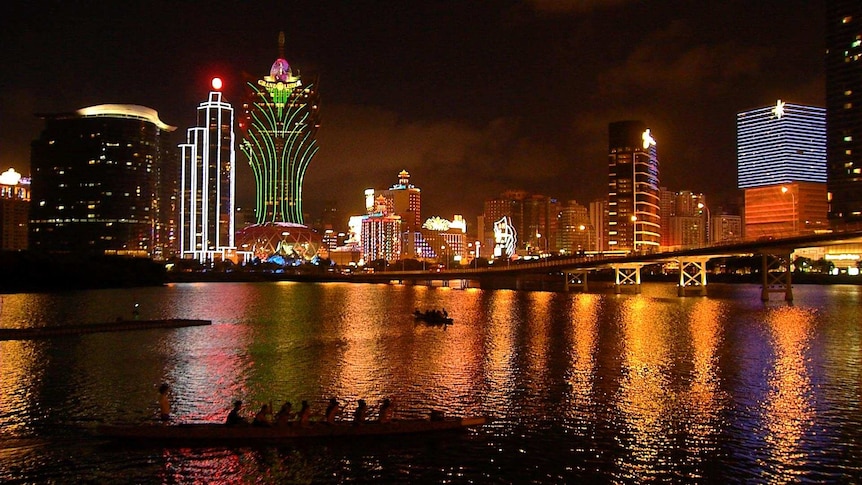 Macau skyline at night