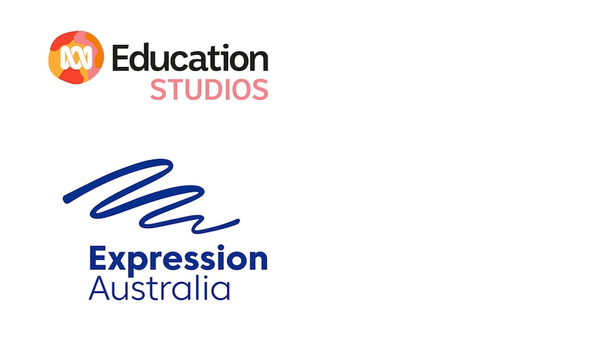 ABC Education Studios logo above Expression Australia logo