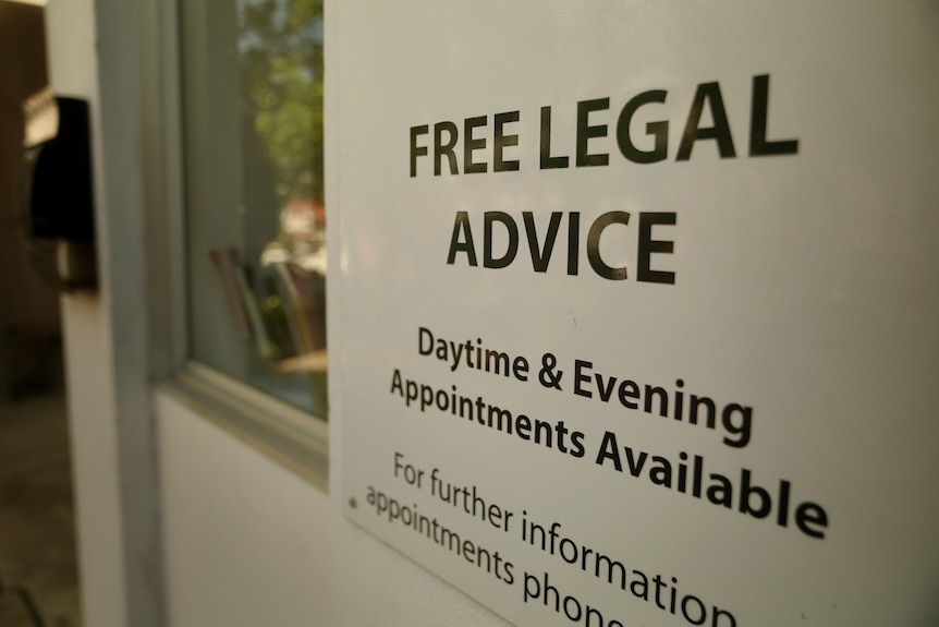 a sign of Caxton Legal Centre
