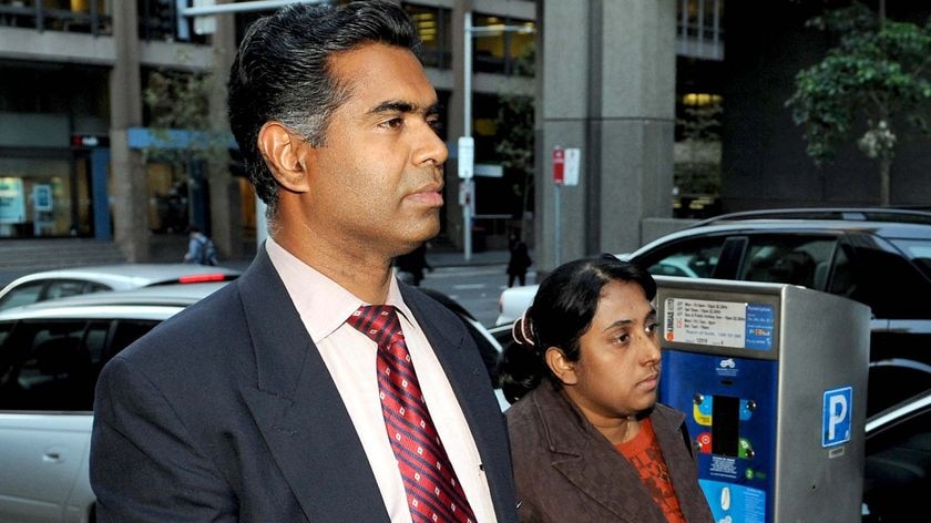 Thomas and Manju Sam leave the NSW Supreme Court