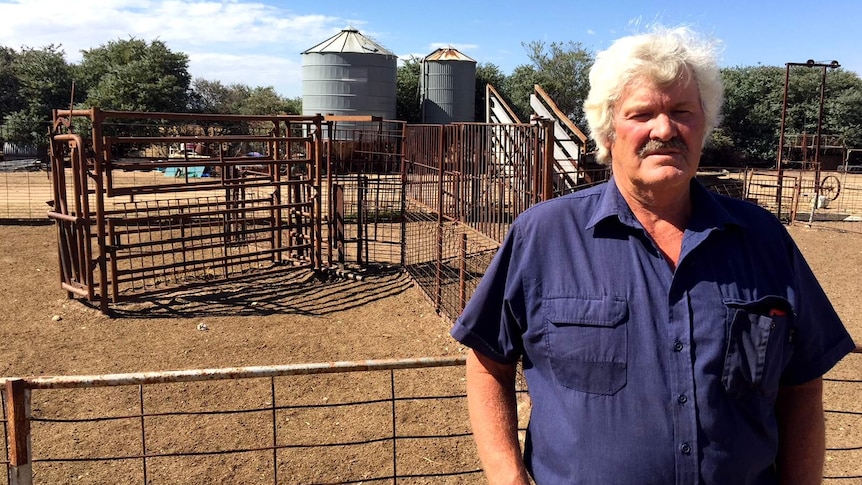 Marong farmer Max Carter stands at his Marong farm in April 2018.