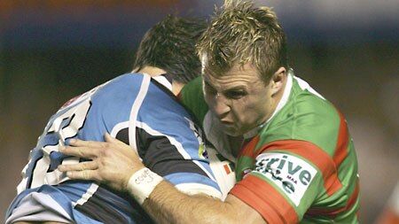 Scott Geddes in action for the Rabbitohs