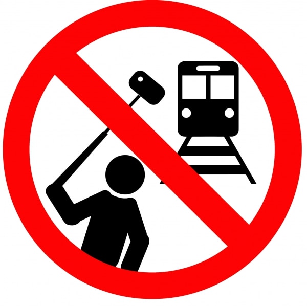 Russia has launched a new safer selfie campaign involving road sign-style images. July 2015.