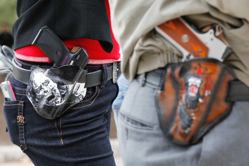 An open carry rally in Austin