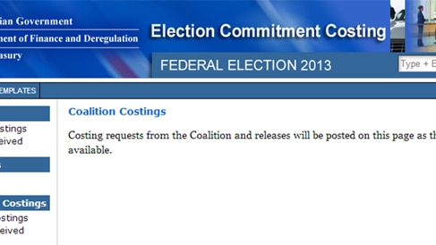 Coalition costings for the 2013 federal election