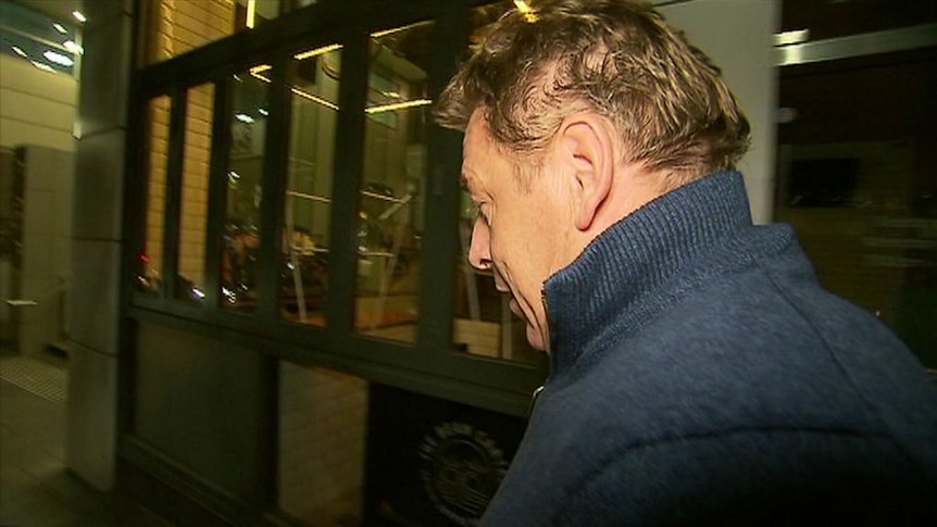 Mark 'Bomber' Thompson leaves court after facing drug charges