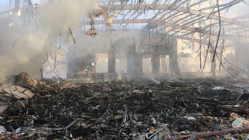 Yemen airstrike on funeral hall