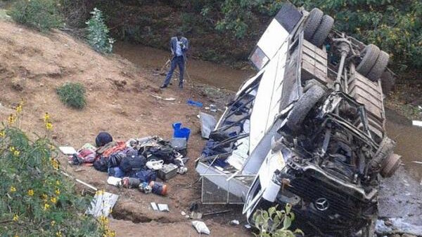 Kenya tour bus crash site