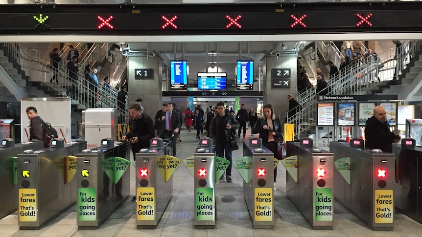 Commuters at Sydney's Circular Quay