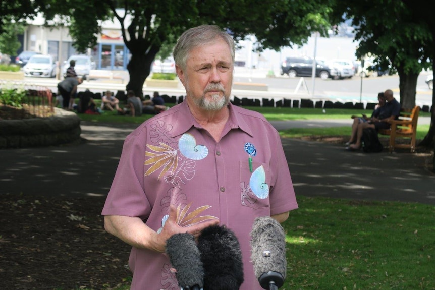 Political commentator Professor Richard Herr outside State Parliament