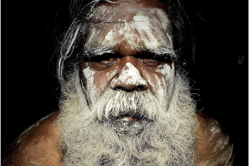 Stephen Gadlabarti Goldsmith in traditional face paint.