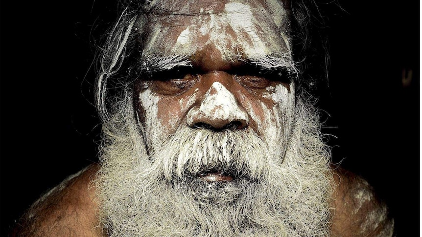 Stephen Gadlabarti Goldsmith in traditional face paint.