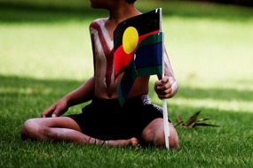 File photo: Indigenous child on Australia Day (Getty Image: Ian Waldie)